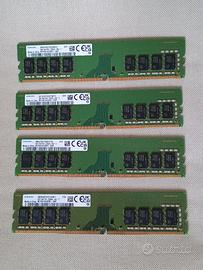 32GB (4x8GB) Ram DDR4 Samsung 3200MHz x PC Desktop