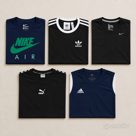 Lotto 5  T-shirt uomo M/L Adidas Nike Puma