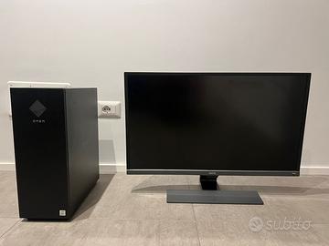 PC Omen con Monitor BenQ 4k