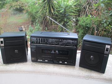 Boombox Sony CFS W410L, doppia piastra,