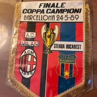 Gagliardetto Milan Steaua finale coppa campioni 89