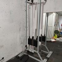 Macchina palestra a cavi con pacco pesi 50 kg lat 