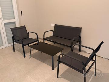 Set di Sedie + Divano + Tavolo per Esterno