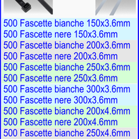 KIT Fascette in nylon varie misure per cablatori