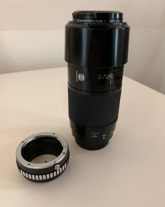 Obiettivo Minolta Beercan AF 70-210mm +Adattatore
