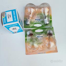 5 lampade ad incandescenza 230V  40W e 60W