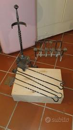 SET COMPLETO ACCESSORI PER CAMINO