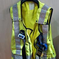 Giubbotto alta visibilità imbracatura anticaduta