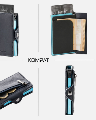 Portafoglio porta carte Slim Uomo/donna KOMPAT X