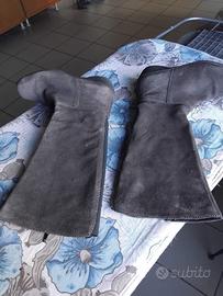 Stivali in crosta grigio