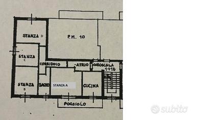 Stanza singola a pochi minuti dalla BUC da agosto