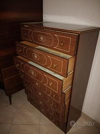 Mobiletto cassettiera legno