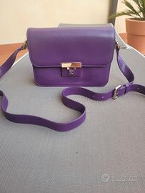 borsa in pelle coccinelle viola 