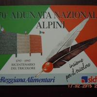 Cartolina 70^ adunata degli alpini a Reggio Emilia