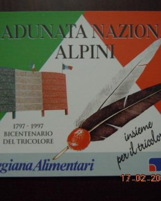 Cartolina 70^ adunata degli alpini a Reggio Emilia