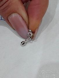 orecchini in oro con zirconi 