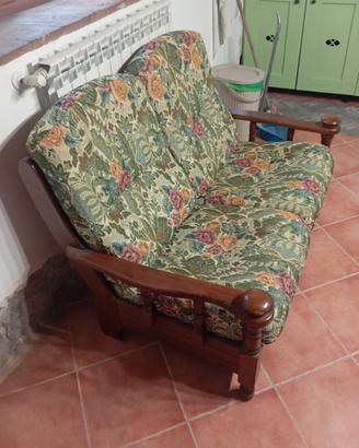 Divano legno 2 posti