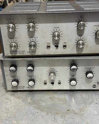 2 amplificatori rcf am 860 stereo mono hi-fi