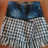 gonna jeans e lana Desigual 