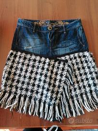 gonna jeans e lana Desigual 