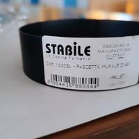 Fascette murale DN80 acciaio nero per tubo stufa a