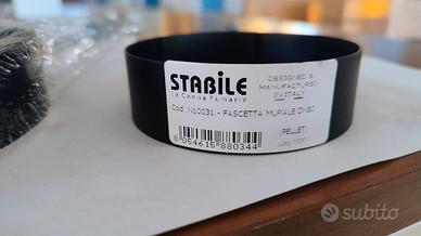 Fascette murale DN80 acciaio nero per tubo stufa a