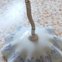 LAMPADARIO SOSPESO BIANCO E BLU