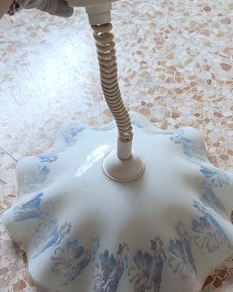 LAMPADARIO SOSPESO BIANCO E BLU