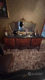 Consolle antiquariato con Specchiera Barocco