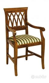 Poltrona parigina in legno massello d'epoca