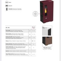 Stufa a pellet 4,9 kw colore Bianco