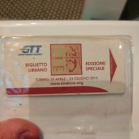 biglietto GTT edizione speciale Sindone Torino 