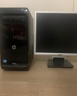PC HP Pro i3 con Monitor 17" Windows 10