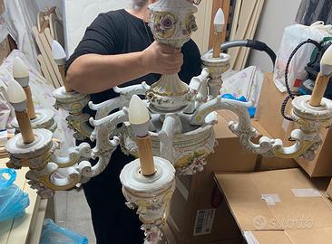 Lampadario in capo di monte