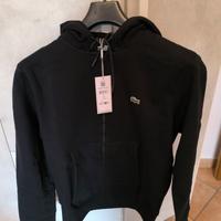 FELPA CON CAPPUCCIO E ZIP LACOSTE ORIGINALE 