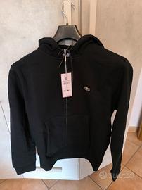 FELPA CON CAPPUCCIO E ZIP LACOSTE ORIGINALE 