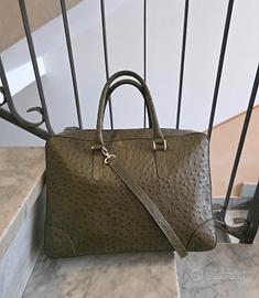 Borsa Vintage di pelle di struzzo
