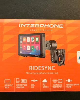 Interphone Ridesinc Carplay per moto