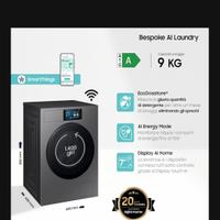 Samsung Lavatrice BESPOKE AI Laundry WF90F09C4S/U3