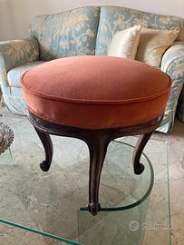 3 Pouf in legno restaurati