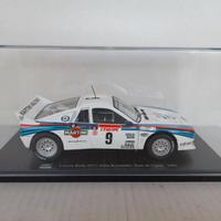 MODELLO AUTO LANCIA 037 RALLY LIVREA MARTINI TECA