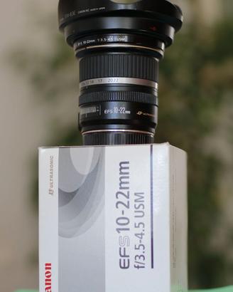 Canon EF-S 10/22mm  USM- con scatola e paraluce