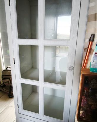 Vetrinetta home-made  in legno decorata shabby chi