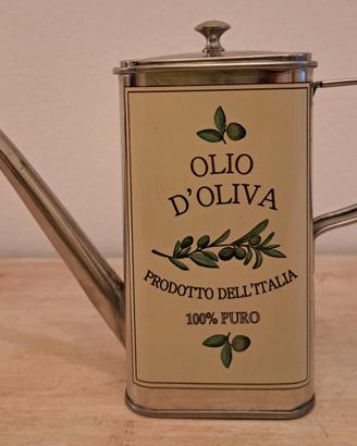 Oliera in latta - beccuccio salva goccia