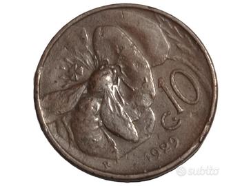 MONETA 10 CENTESIMI 1929 VITTORIO EMANUELE III A13