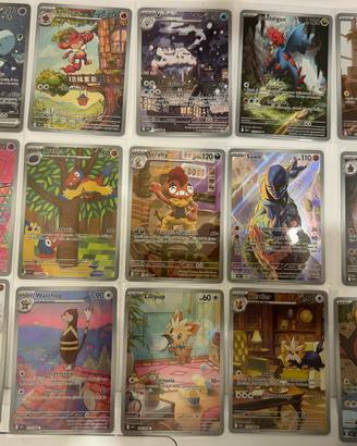 Lotto pokemon fuoco bianco illustration rare ita