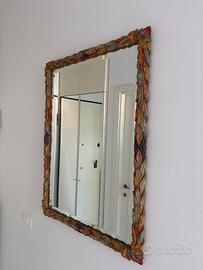 Specchio rettangolare vintage italiano 105 x 73