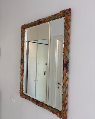 Specchio rettangolare vintage italiano 105 x 73
