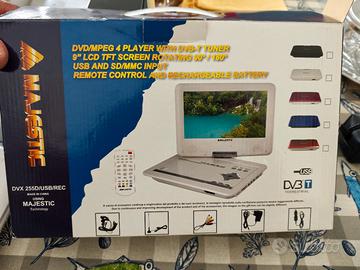 Lettore DVD portatile Majestic DVX 255D/USB/REC 
