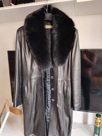 Trench in vera pelle